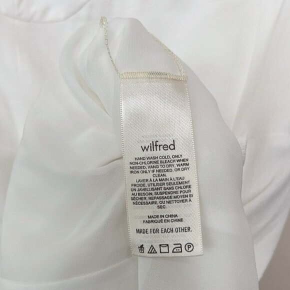 Aritzia Womens 6 Wilfred Sweetheart Bustier Mini White Dress - Picture 8 of 12